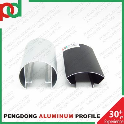 6-метровые профили поручней из алюминия цвета черного дерева с отделкой Plata Mate, бронзовым анодированием и различными размерами