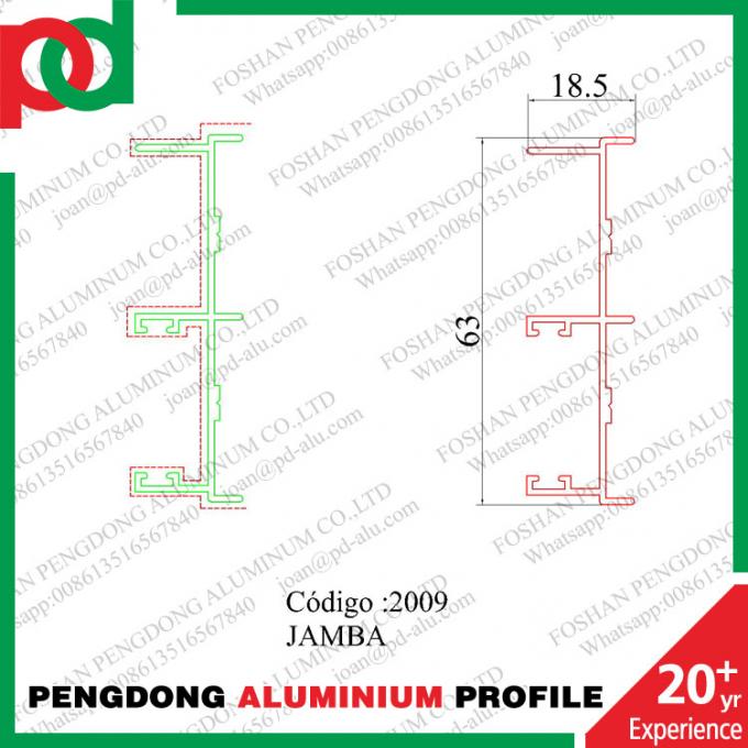 Perfiles De Aluminio Linea 20 Jamba Fabricante De Китай