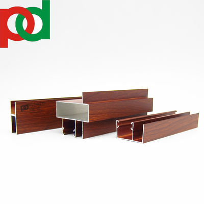 Профили из алюминия для дверей и окон с матовым черным деревянным покрытием в различных размерах и конструкциях с использованием технологии экструзии