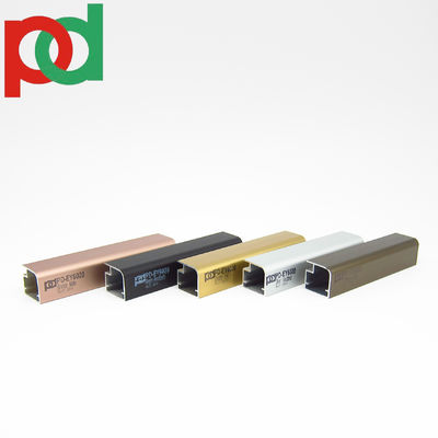 Экструзионные алюминиевые профили серии 6000 для мебели из меламина Золотой хром Бронза Анодированные в больших размерах